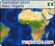 oyemekun street satellite map