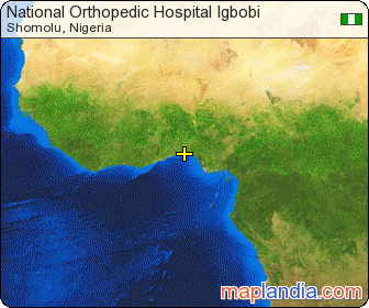 National Orthopedic Hospital Igbobi satellite map