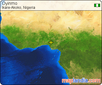 Oyinmo satellite map