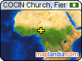COCIN Church, Fier satellite map