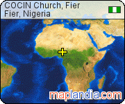 COCIN Church, Fier satellite map