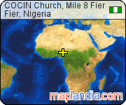 COCIN Church, Mile 8 Fier satellite map