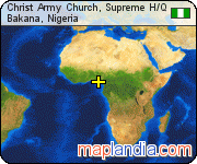 Christ Army Church, Supreme H/Q satellite map