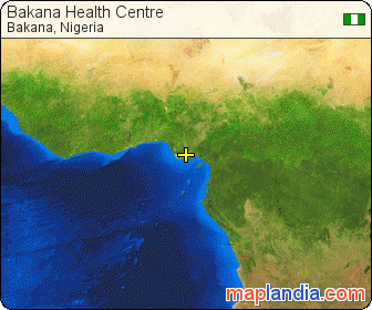 Bakana Health Centre satellite map