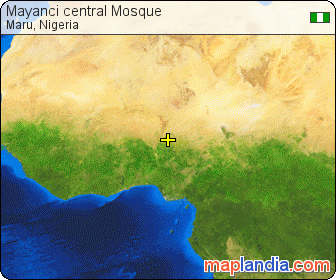 Mayanci central Mosque satellite map