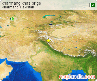 kharmang khas brige satellite map