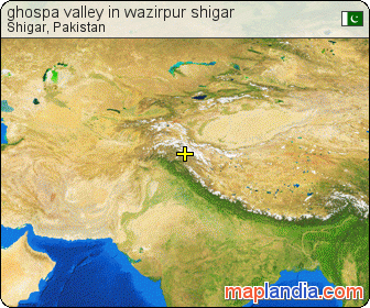 ghospa valley in wazirpur shigar satellite map