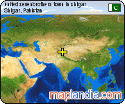 united sevenbrothers town in shigar satellite map