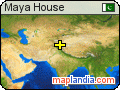 Maya House satellite map