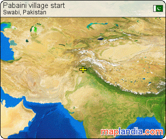 Pabaini village start satellite map