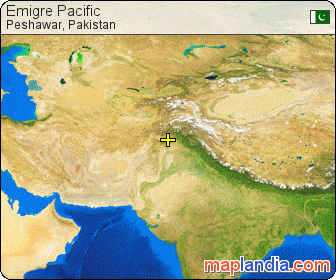 Emigre Pacific satellite map