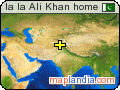 la la Ali Khan home satellite map