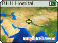 BHU Hospital satellite map