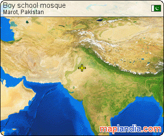 Boy school mosque satellite map