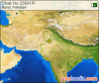 Chak No 329/H.R satellite map