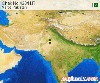 Chak No 423/H.R satellite map