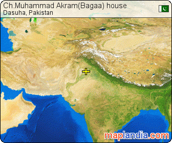 Ch.Muhammad Akram(Bagaa) house satellite map