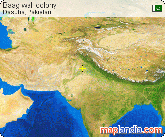 Baag wali colony  satellite map