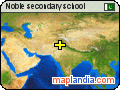 Noble secondary school satellite map