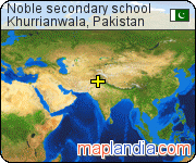 Noble secondary school satellite map