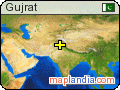 Gujrat satellite map
