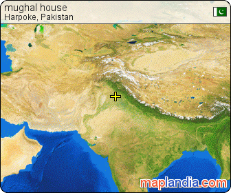 mughal house satellite map
