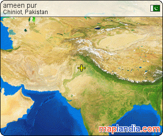 ameen pur  satellite map