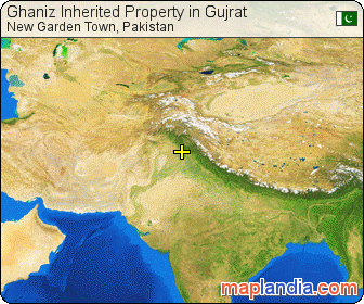Ghaniz Inherited Property in Gujrat satellite map