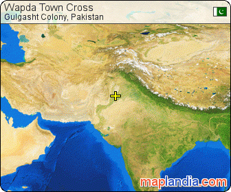 Wapda Town Cross satellite map