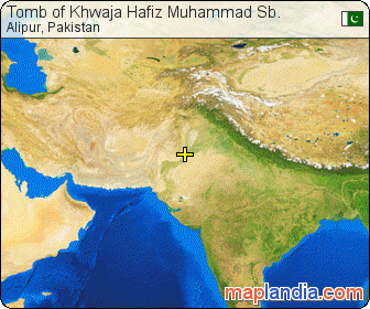 Tomb of Khwaja Hafiz Muhammad Sb. satellite map
