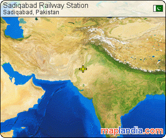 Sadiqabad Railway Station satellite map