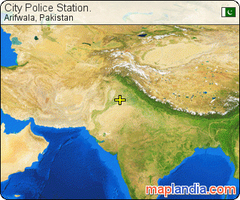 City Police Station. satellite map