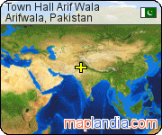 Town Hall Arif Wala satellite map