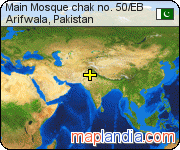 Main Mosque chak no. 50/EB satellite map