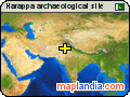 Harappa archaeological site satellite map