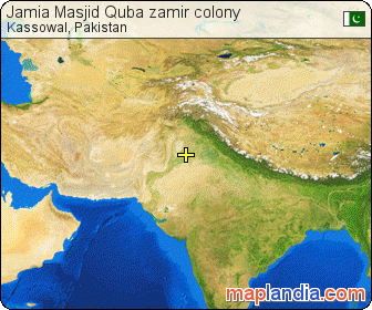 Jamia Masjid Quba zamir colony  satellite map