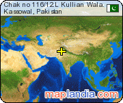 Chak no 116/12.L Kullian Wala. satellite map