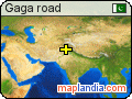 Gaga road satellite map