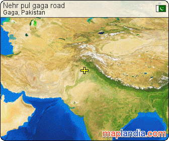 Nehr pul gaga road satellite map