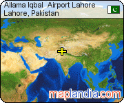 Allama Iqbal  Airport Lahore satellite map