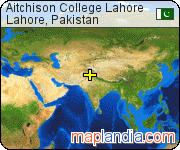 Aitchison College Lahore satellite map