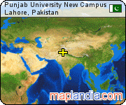 Punjab University New Campus satellite map