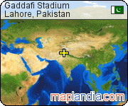 Gaddafi Stadium satellite map
