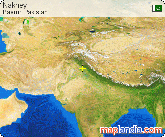 Nakhey satellite map