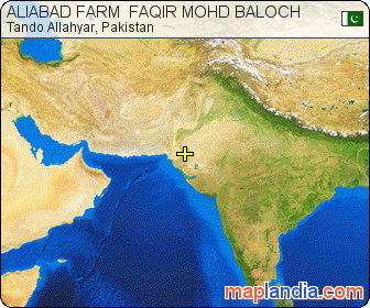 ALIABAD FARM  FAQIR MOHD BALOCH  satellite map