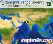 Nizamani's Tando Soomro satellite map