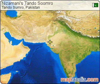 Nizamani's Tando Soomro satellite map