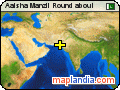Aaisha Manzil Round about satellite map