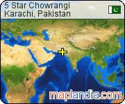 5 Star Chowrangi Karachi Map 5 Star Chowrangi | Karachi Google Satellite Map