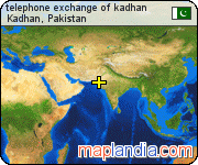 telephone exchange of kadhan  satellite map